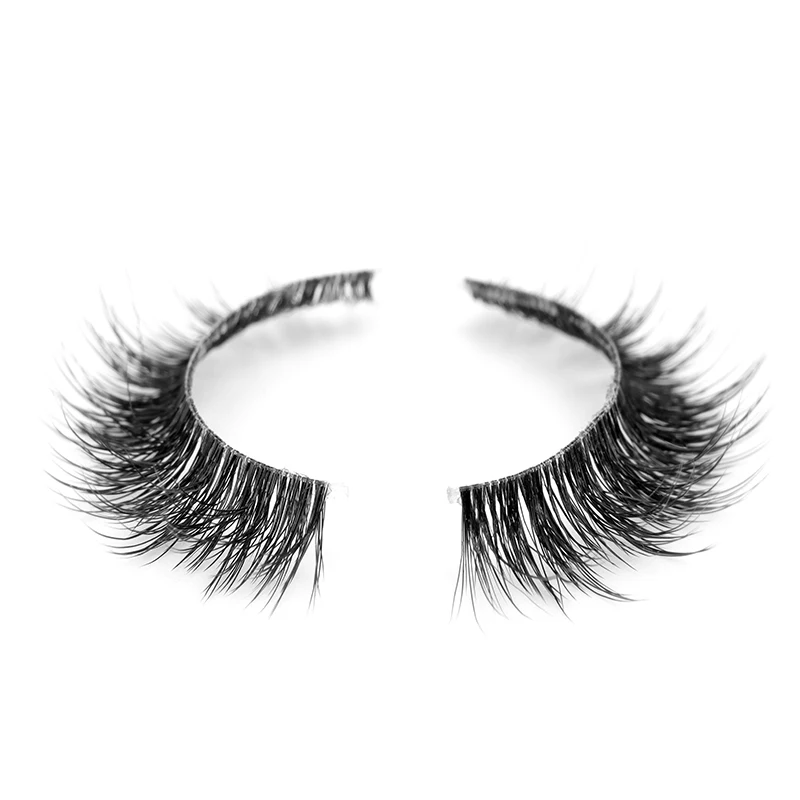 Hollyren Natural Full Strip Lashes Vegan 3d Mink Faux Eyelashes Fluffy ...