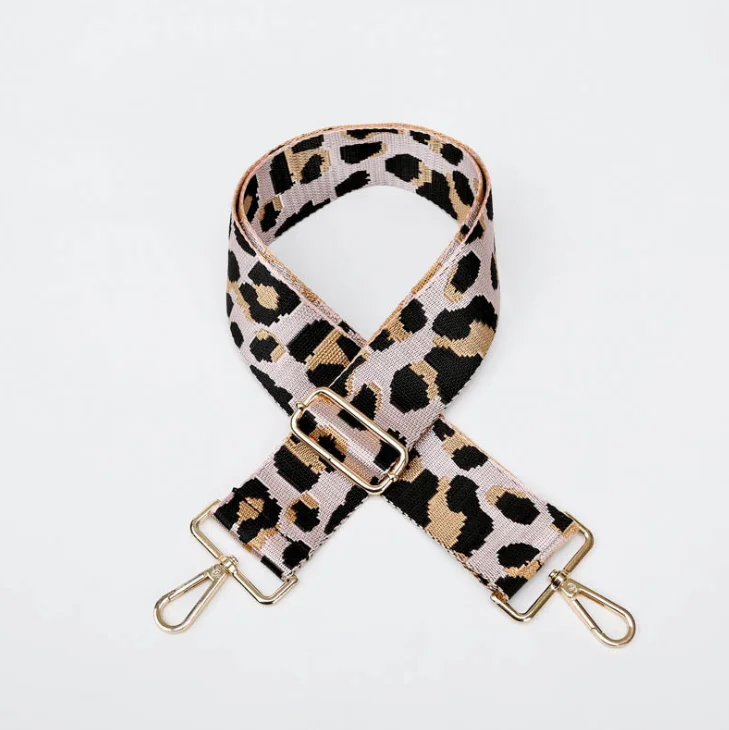 Top Fashion 5cm Colorful And High Quality Leopard Woven Straps For