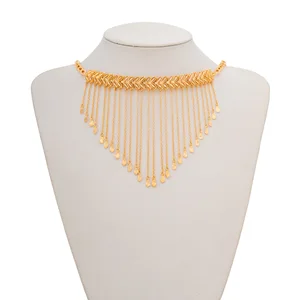 Female Accessories Islamic Religious Style 18k Plated Brass Jewelry Set Brides Made Jewelry Sets