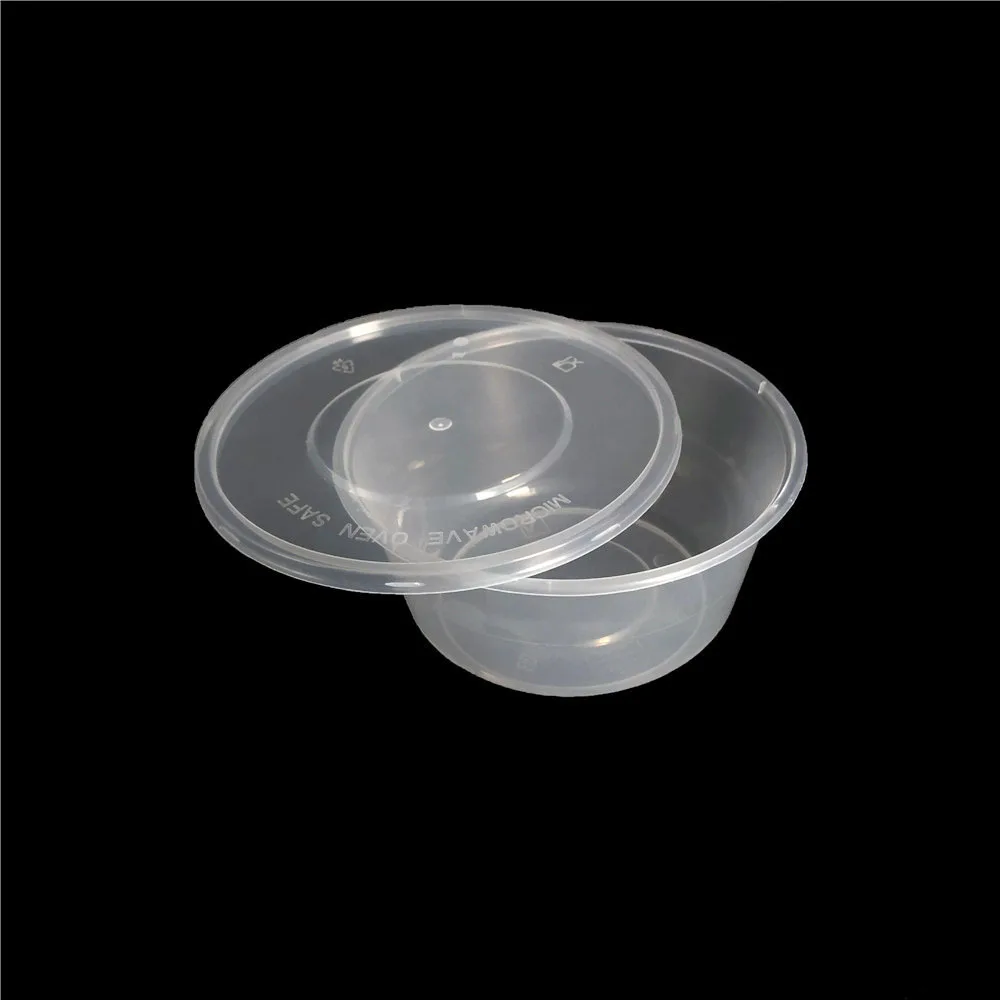 22 oz Round Plastic Disposable Food Containers (50 Pack) – JPI Display