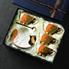 Coffret cadeau M-4 tasses, 4 plats, 4 cuillères