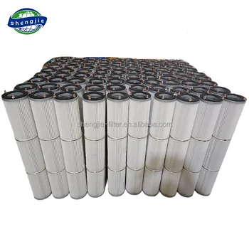 Factory Six Screws Head Dust Filter Cartridge Dust Filter Element Polyester Filter Cartridge