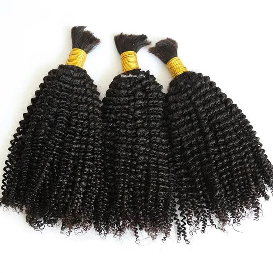 Kinky Curly Menselijk Haar Bulk Voor Vlechten Mongoolse Remy Haarextensies Micro Vlechten Bundels 100g_voghion.com