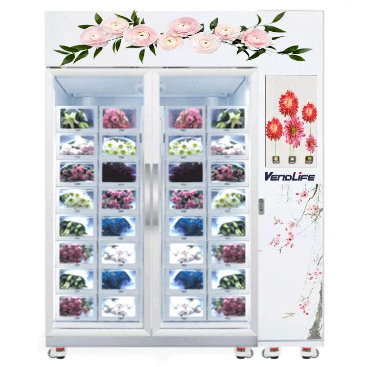 Factory Direct Sell New Model Full Automatic Floss Flower Vending Machine Automatic Cotton Vendlife Making Machine