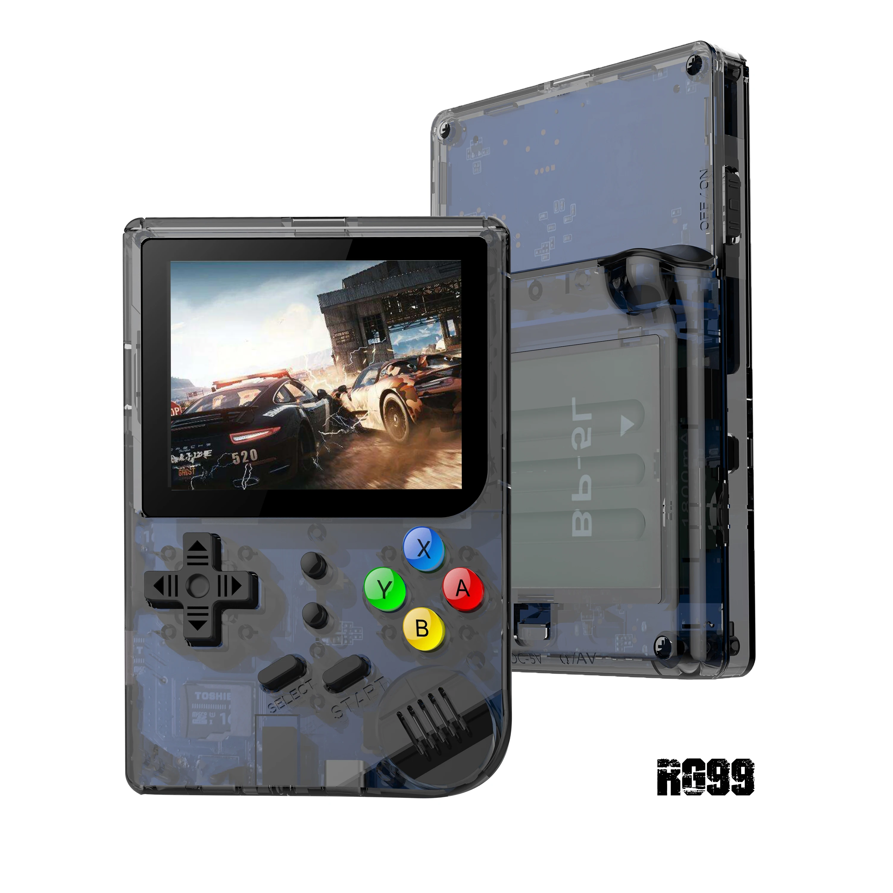 新しい2.8インチRg99レトロゲームプレーヤービデオ音楽