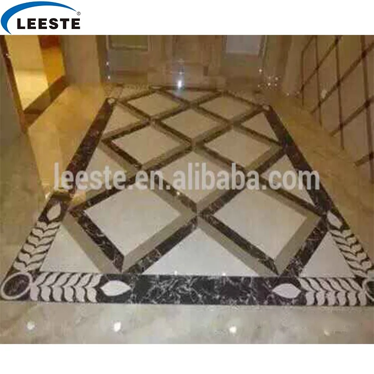High Quality Marble Stone Polished of the Waterjet Patterns Flooring Tiles