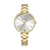 หน้าปัดสีขาว สายทอง