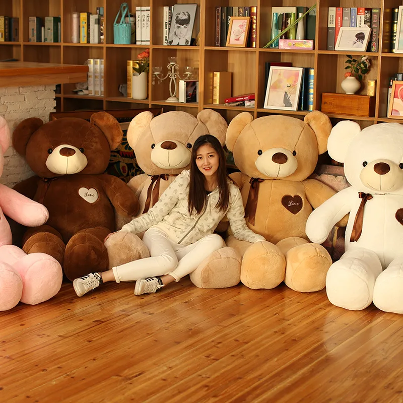 Big Size 160cm 180cm 260cm Hugging Large Teddy Bear With Bowknot Plush Toy Stuffed T Home 4012