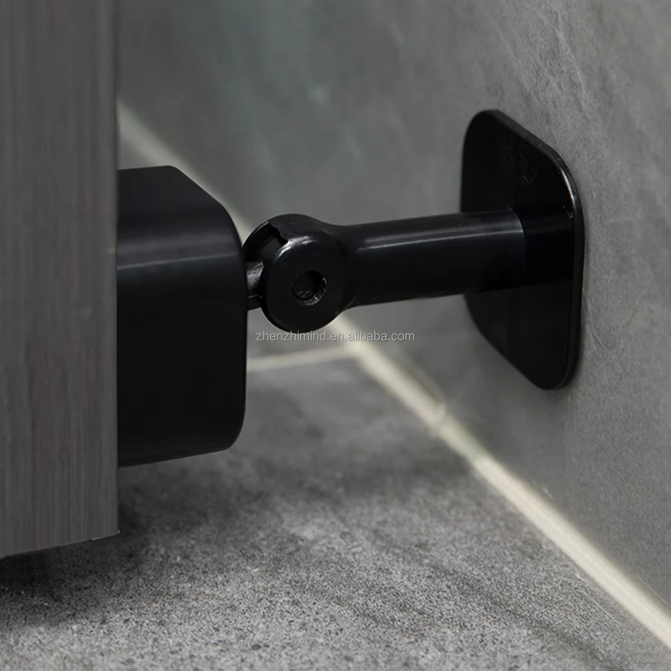 Dual-Purpose Plastic Draft Stopper Anti-Collision Room Door Accessory Rotatable Horizontal Vertical Design Easy Installation