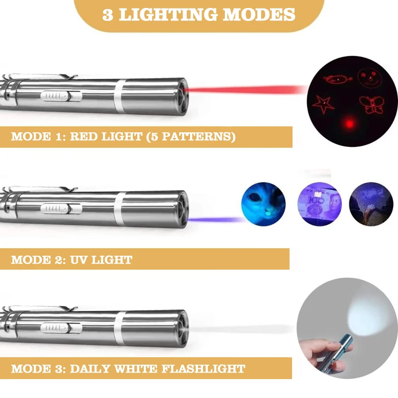 product-750-750 best selling usb recharge 7 adjustable patterns laser cat toy tease stick training chaser interactive cat laser toy