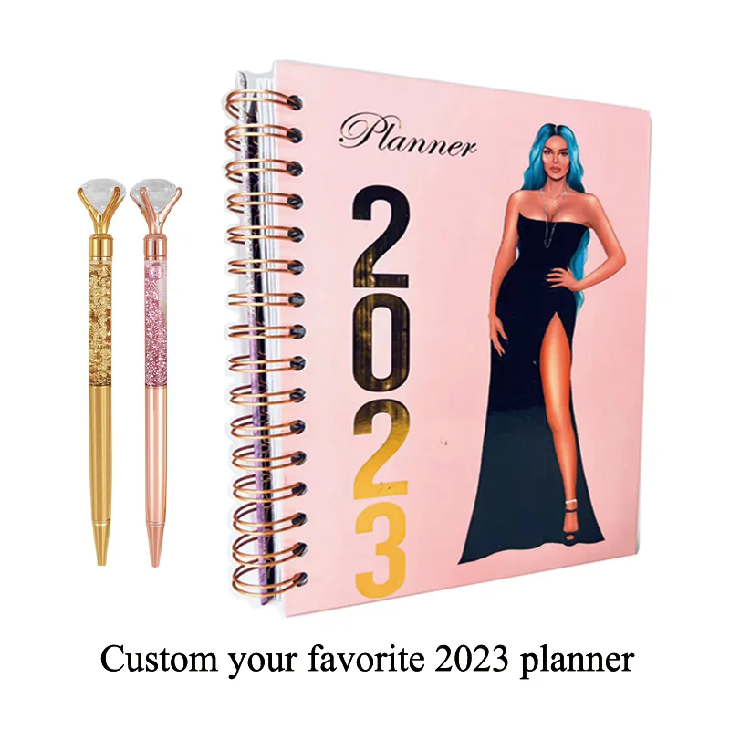 Customized Black Girl Boss Women A5 B5 A4 Bullets Notebooks Journal 12