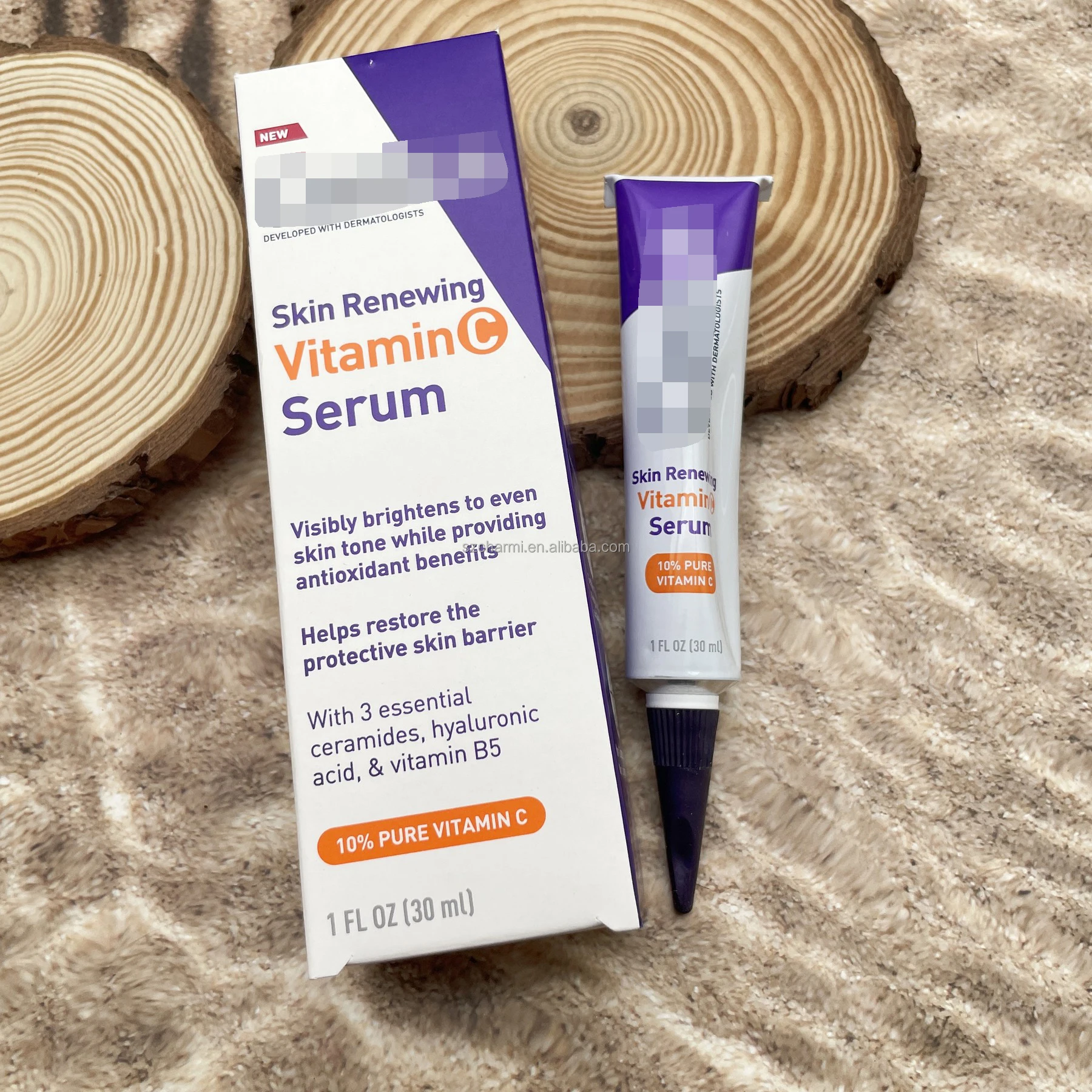 Cerav Vitamin C Serum With Hyaluronic Acid Organic Antiaging Brighten