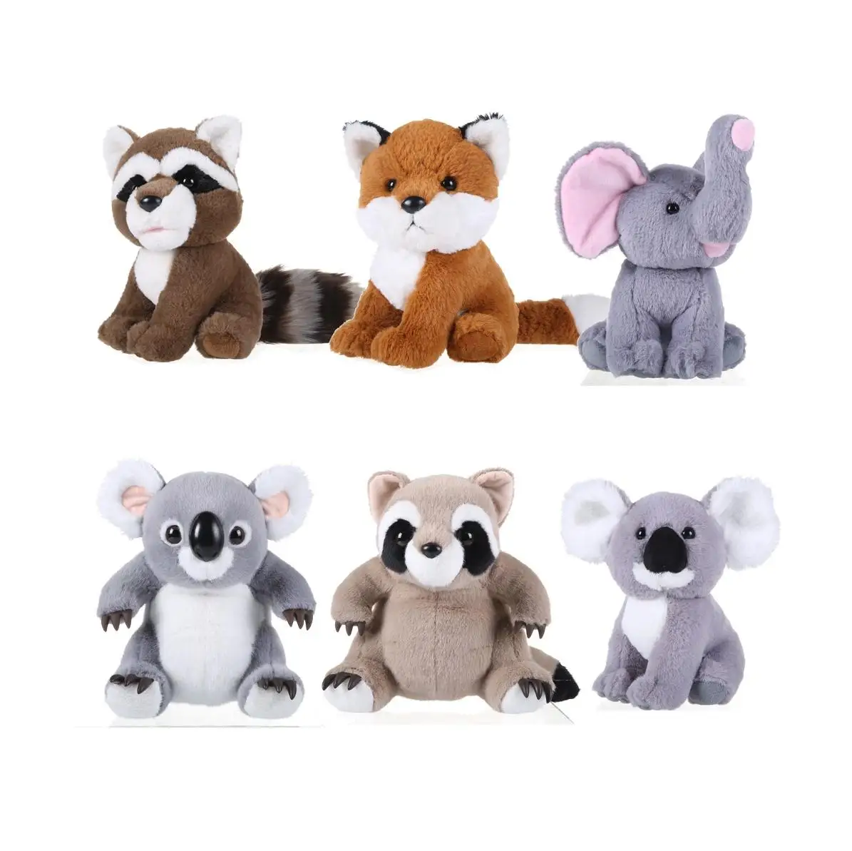 Custom Promotion Microwavable Plush Wild Animals Toy Collection