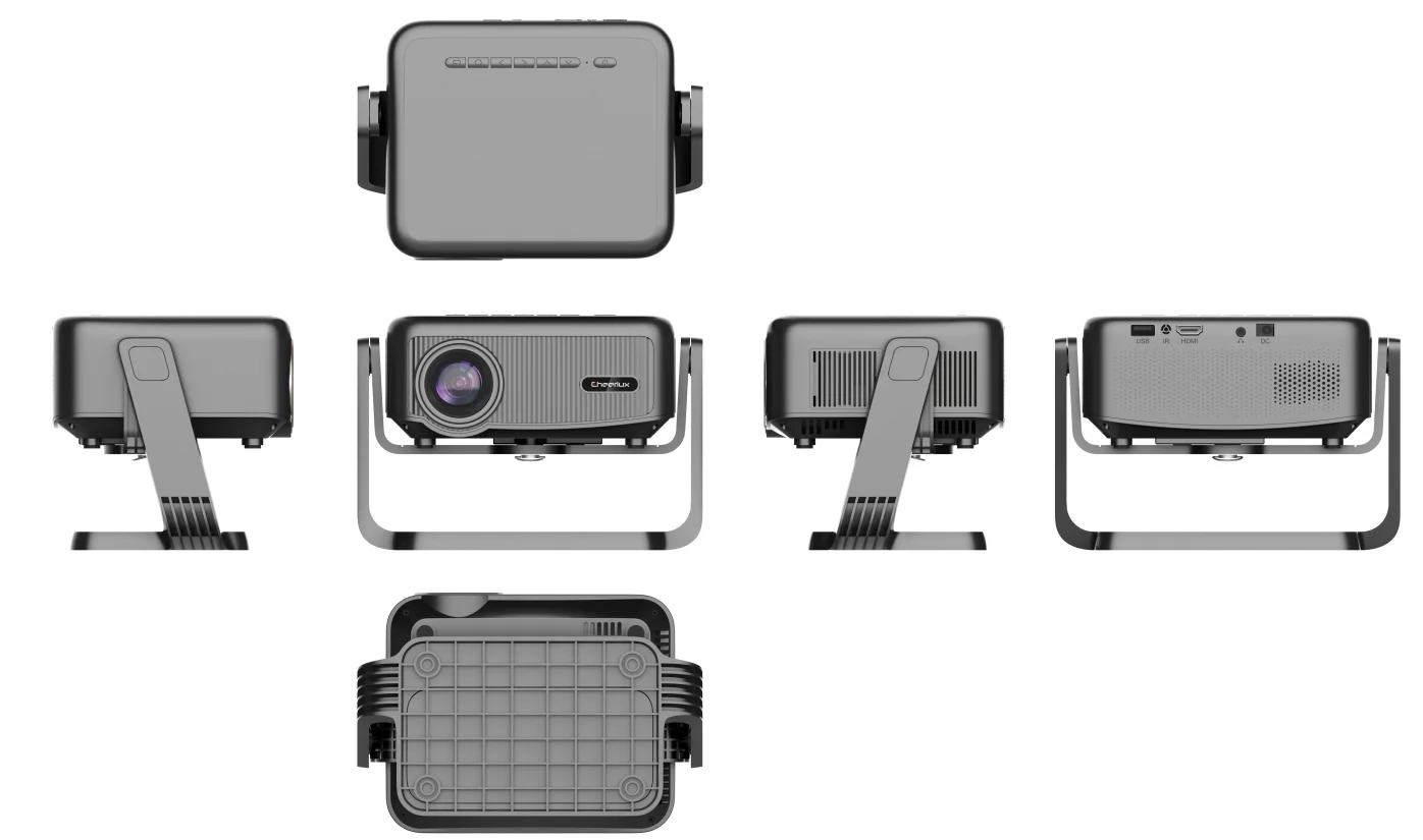 ミニポータブルプロジェクターWifi2.4G 5G 180ANSI Luxムービー