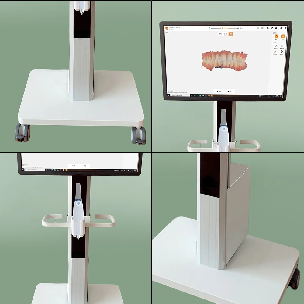 Luxury Dental Trolley Intraoral Scanner Cart Os1 Dental Aesthetics Intel Core I7 Intra Oral
