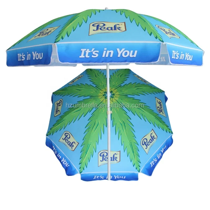 Large Market Umbrella with Windproof Mechanism, Tigo Advertising Beach Umbrella Parasol