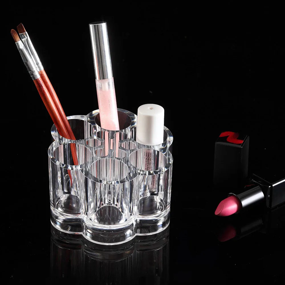 Cross Border Plum Blossom Shape Storage Cosmetic Display Accessories Portable Makeup Organizers