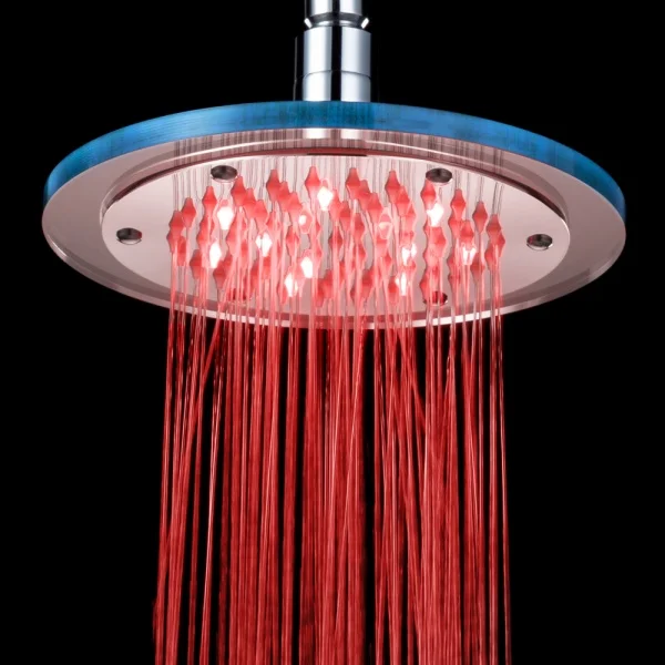 Hot Selling LED Color Changing Water Saving stainless steel Shower Head