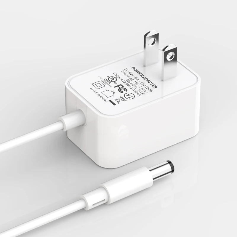 
12V 1A UL сертифицированный адаптер питания США AC DC 12W Высокое качество сертификат FCC стены Блок питания 