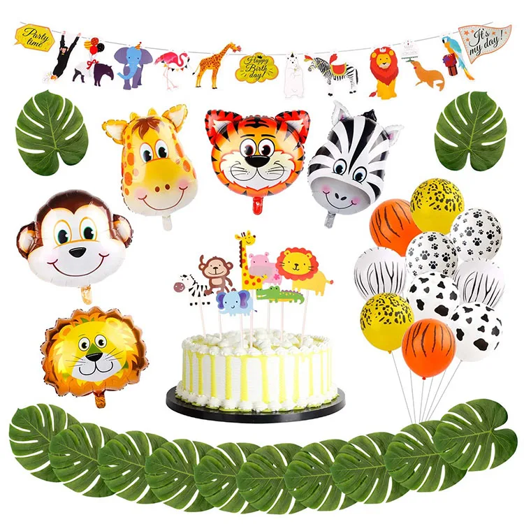 Nicro Wild One Cartoon Jungle Theme Baby Shower Birthday Wall Hanging  Background Eco Friendly Animal Farm Party Decorations - Buy Jungle Birthday  Party Supplies,Farm Animal Party Supplies,Beach Party Supplies Product on  