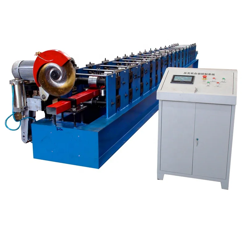 xinnuo Gutter roll forming machine/Square Type Downpipe Forming Machine/downspout steel square tube 