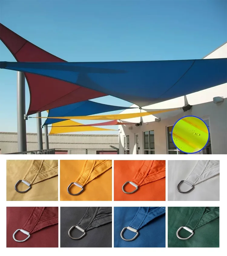 Uv Resistant Retractable Customized Triangle Outdoor Wind Waterproof Sun Shade Sails Amp Nets Buy Outdoor Wind Waterproof Sun Shade Sail Customized Triangle Waterproof Sun Shade Sails Uv Blocked Waterproof Shade Sail Product On