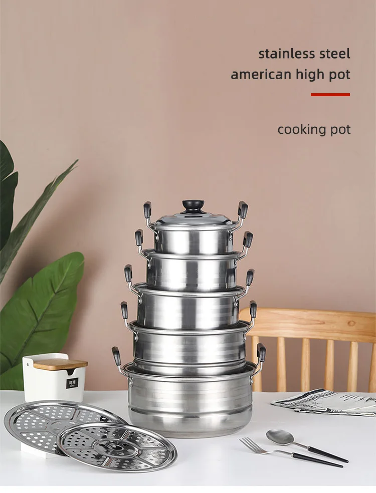 Quality Kitchen Cookware Set American Style Cooking Pot Sets 410