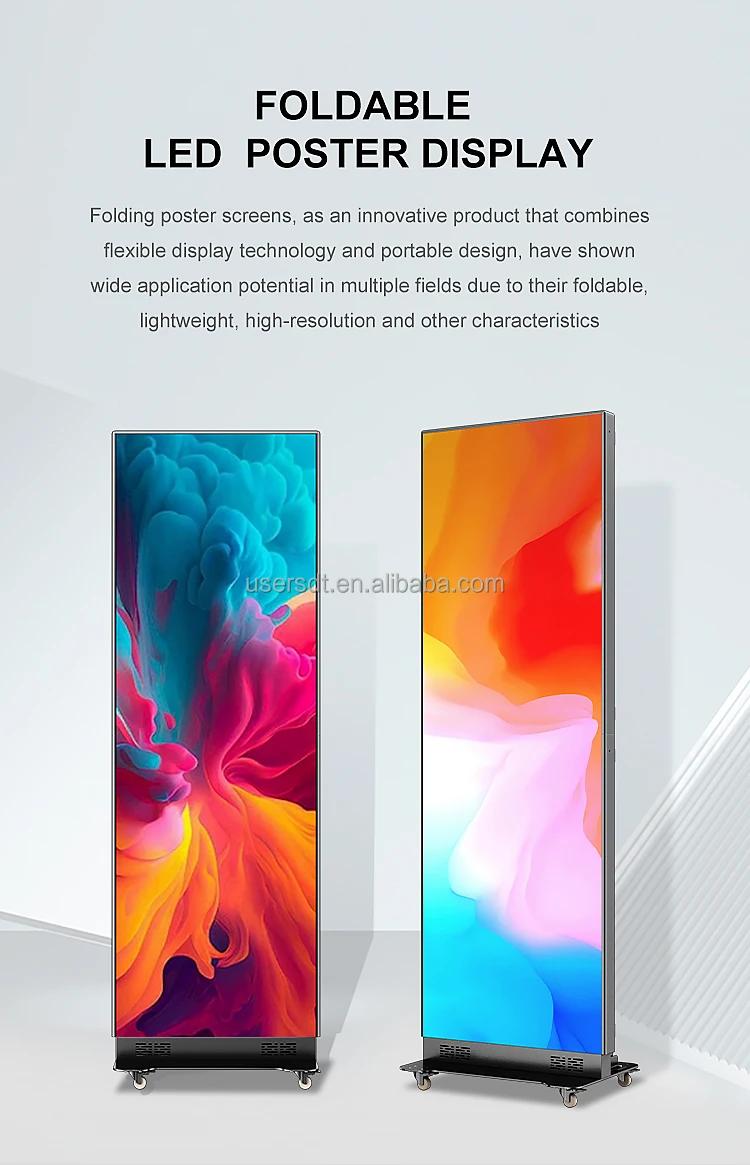 640x1920mm Full Color LED Banner - Wifi Control Digital Poster Screen