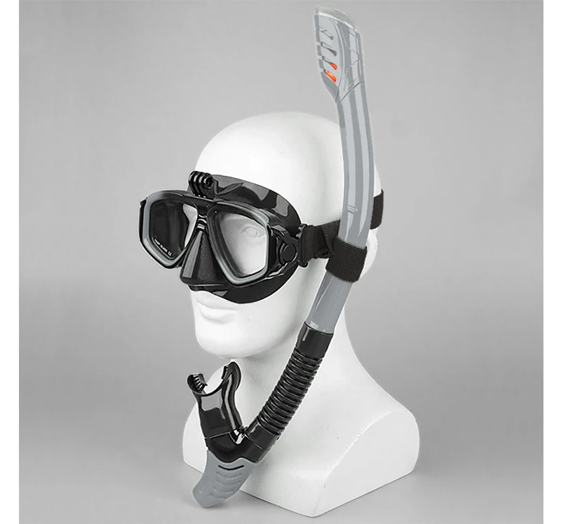 New Arrival dry snorkel mask set diving snorkel equipment freediving spearfishing mask diving goggles snorkel gear factory