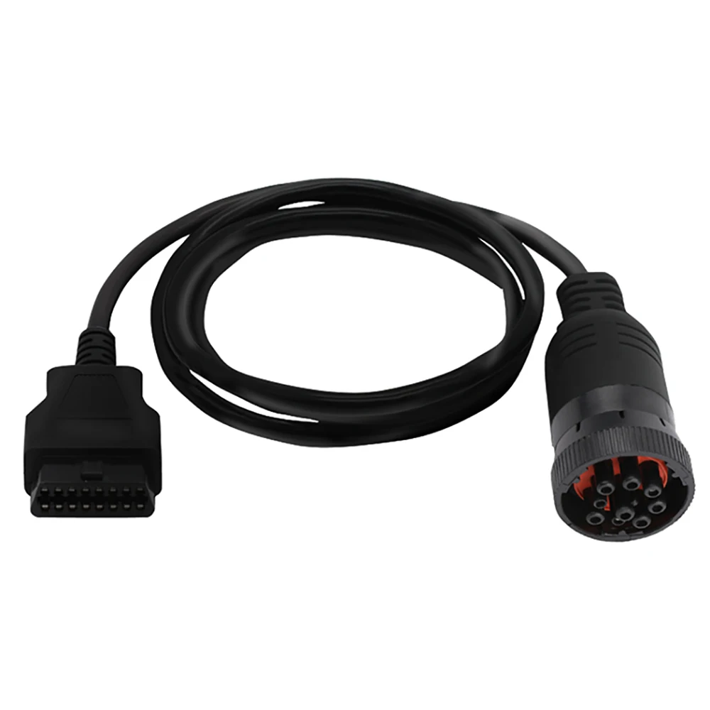 Custom Cables black OBD2 OBDII 16pin J1939 eld cable