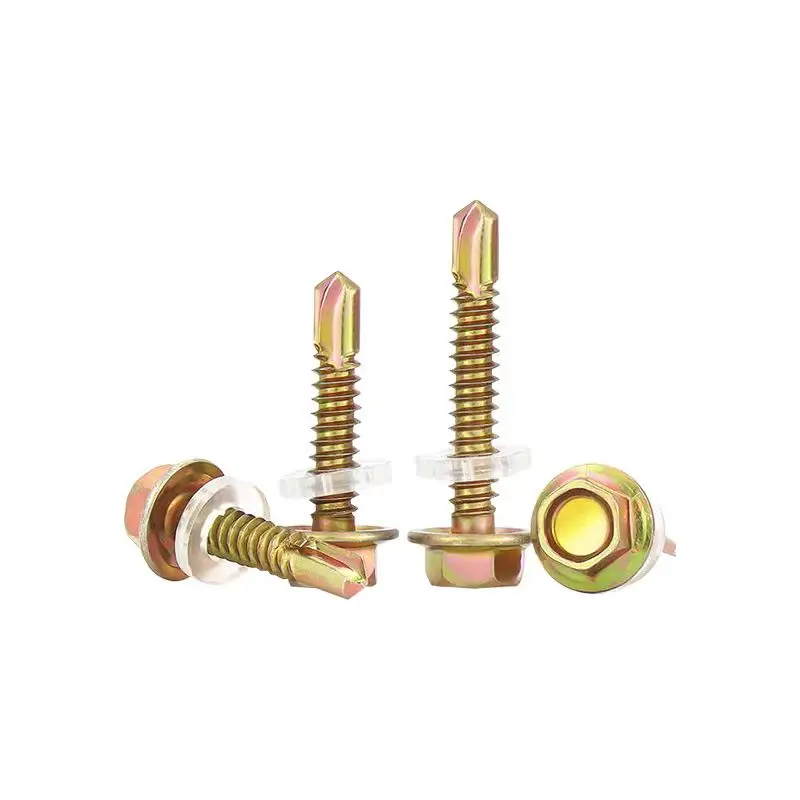 Factory Supply Hex Head Wood Screw Stainless Steel Hexagon Flange Head Self Drilling Screws supplier