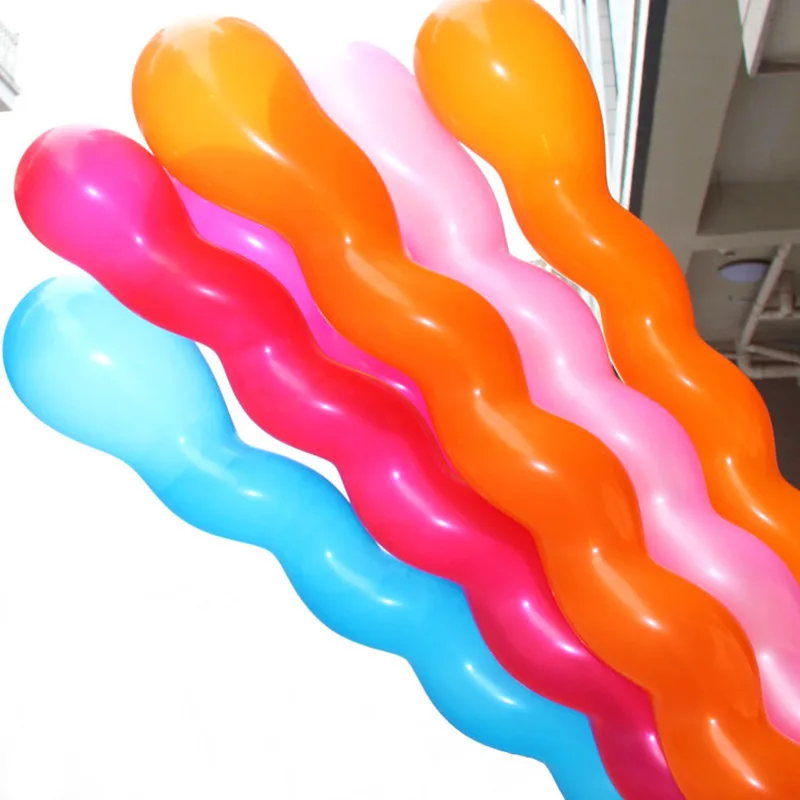 Uxcell Latex Inflatable Long Spiral Balloons – 40 Pcs Assorted Colors For Parties & Celebrations