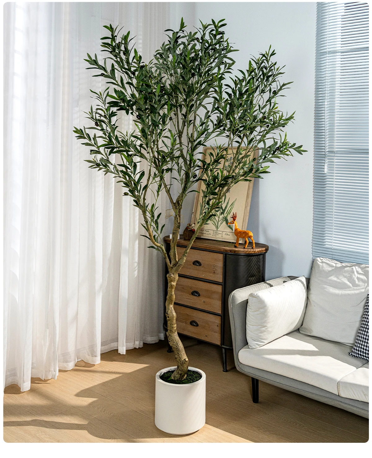 product artificial plants olive trees garden decoration high quality 2meters large home decor olive tree-16