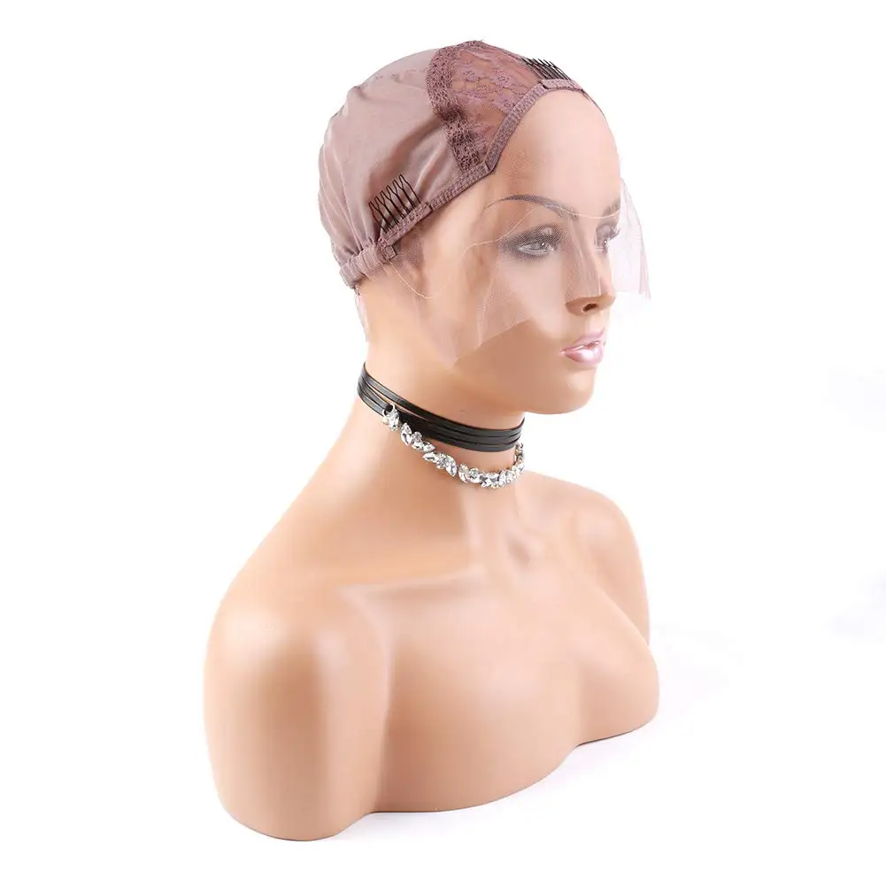 Регулируемые эластичные ремни 360 кружевная передняя крышка парика для изготовления