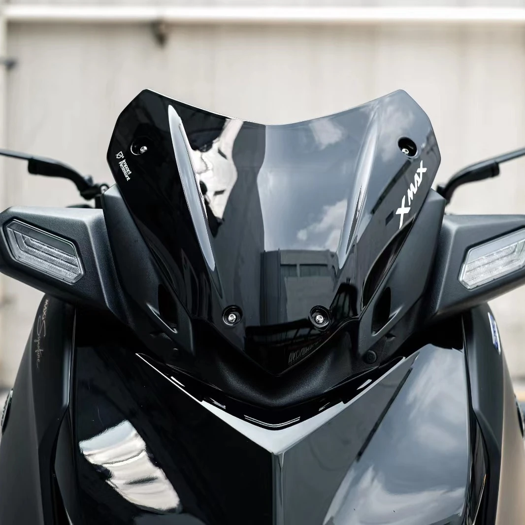 Parabrezza Deflettore Per Yamaha XMAX 250 300 (2018-2022) - Cupolino Spoiler In Materiale Resistente, Riduce Vento E Rumore