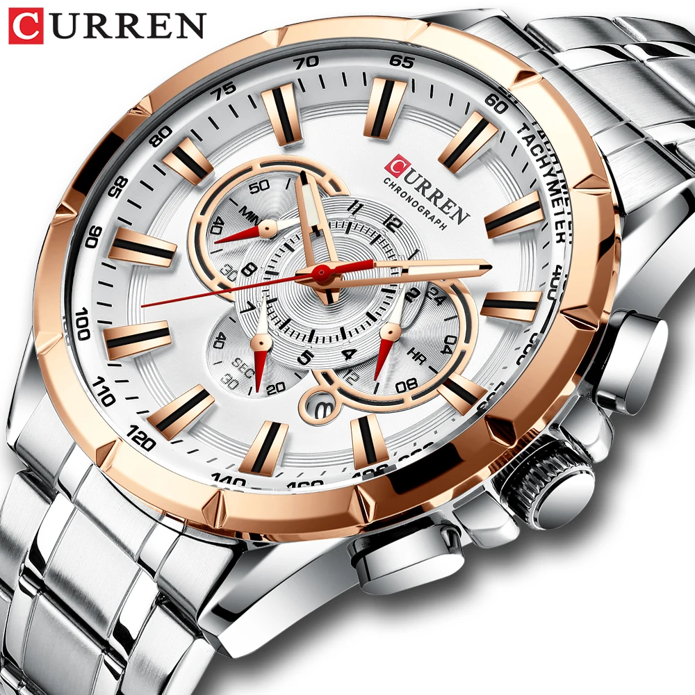 CURREN 8363 Orologio da Uomo al Quarzo a Sei Lancette