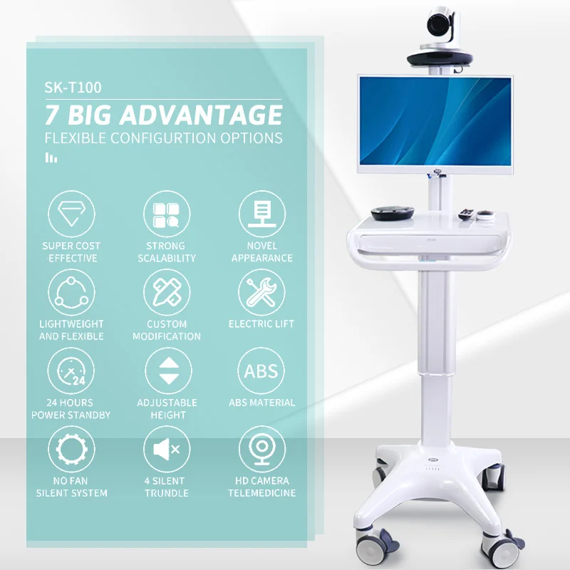 product nursing mobile workstation on wheels healthcare custom medical computer pc laptopcart for sale manufacturers suppliers-67