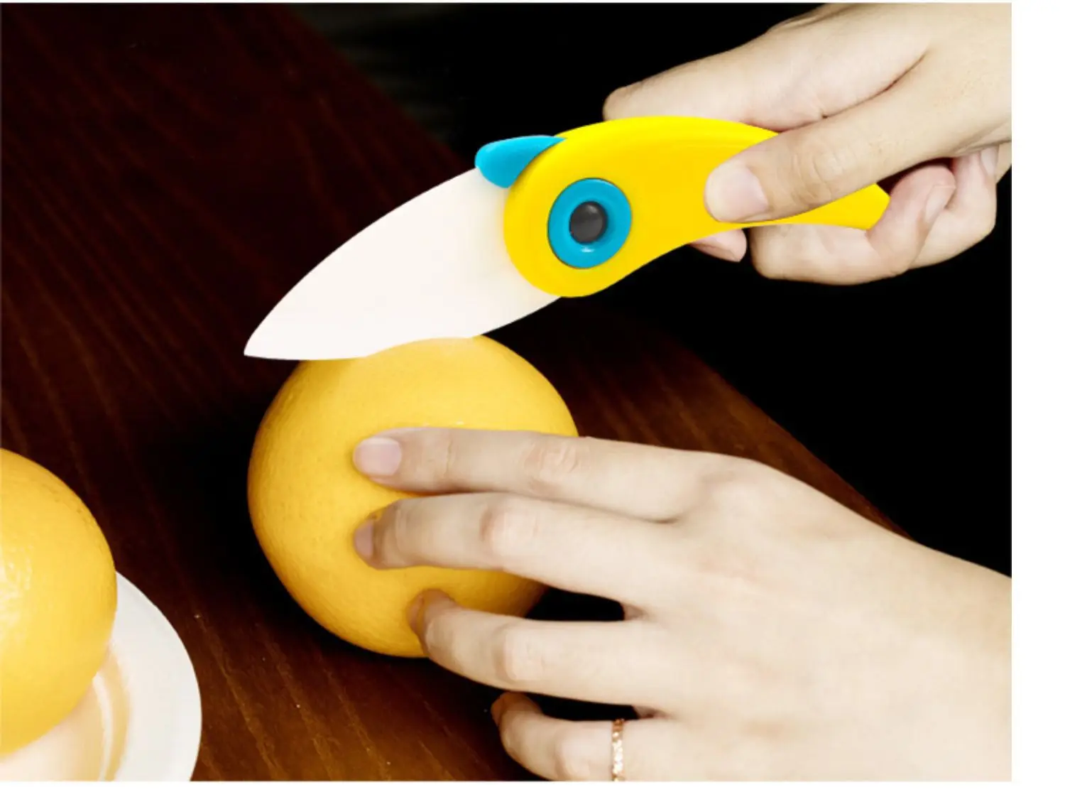 Professional Kitchen sharp Folding Ceramic Knife in Parrot Shape