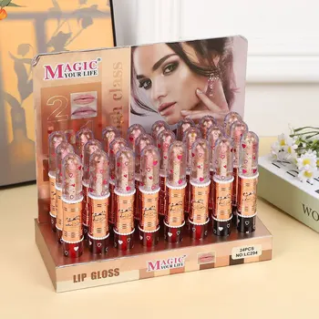Private Label Creative Children's Magic Lipstick Hydrating Colorless Lip Balm 2 in 1 Makeup Lip Gloss