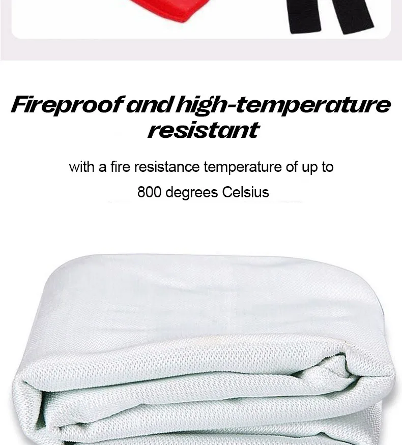 Custom Multiple Sizes Reusable Fire Fighting Equipment Fiberglass Cloth