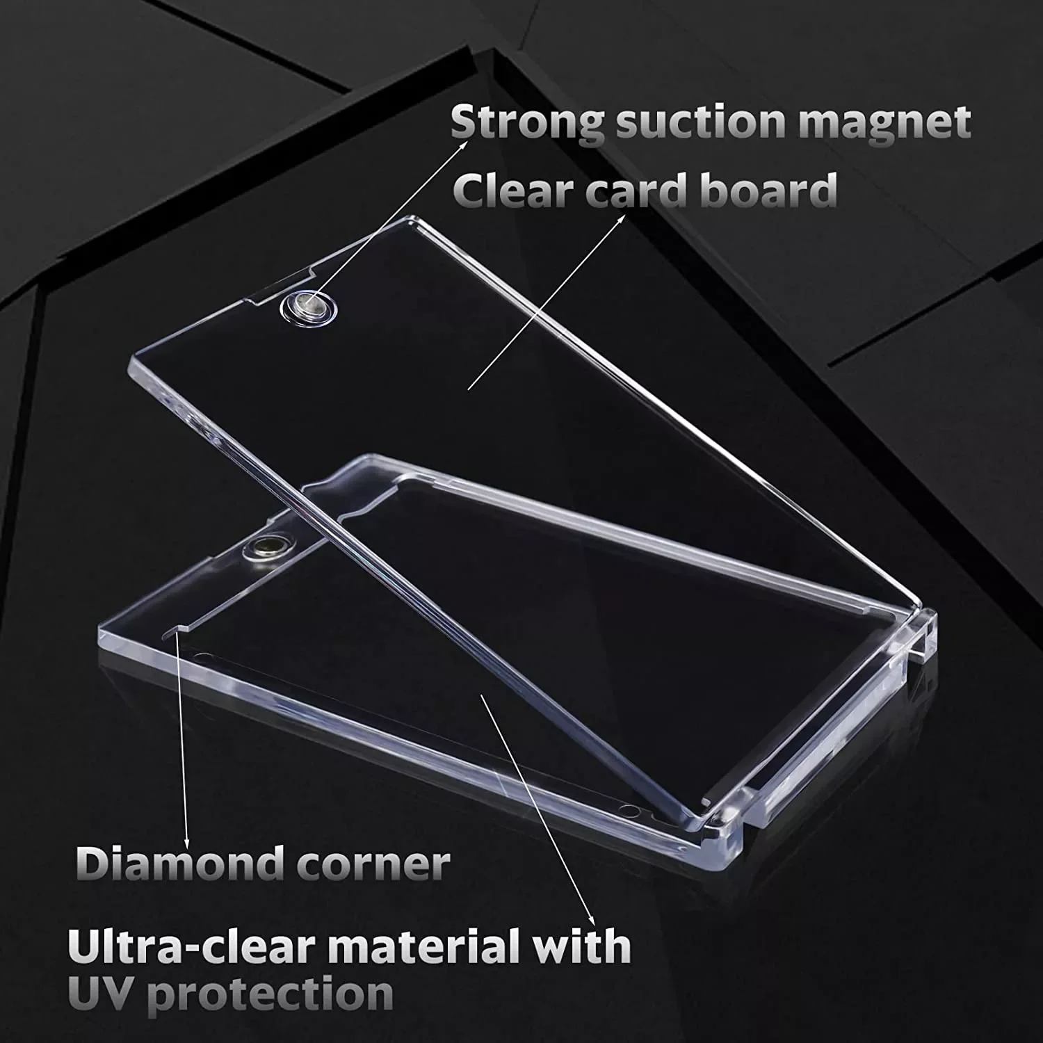 35pt Colorful Transparent Uv Protection Acrylic Screwdown Card