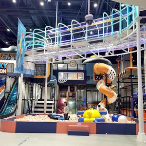 Interactive Indoor Playground Equipment for Kids High Slides and Climbing Walls for Learning and Play