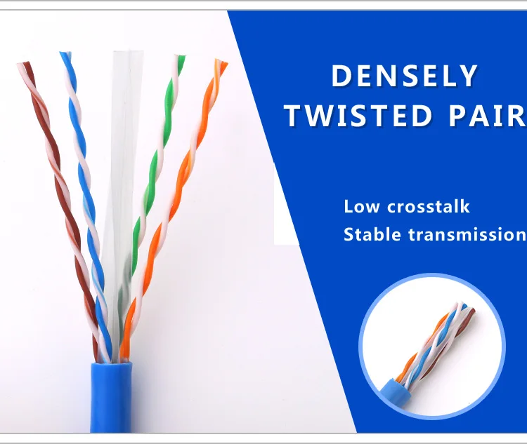 Factory Full Pure Copper Per Roll 1000ft Outdoor Network Utp