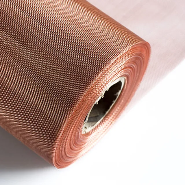 99.9% Pure Copper Micro Mesh Rolls  Copper Wire Mesh