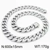 Collier couleur acier 60cm 281768 -kjx