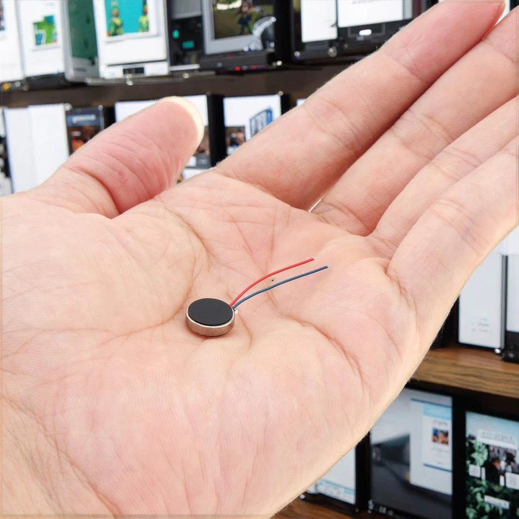 JL-A1020 저전력, 저소음 장수명 마이크로 햅틱 3.0V 코인 진동 모터 웨어러블, 이어폰, RoHS 준수