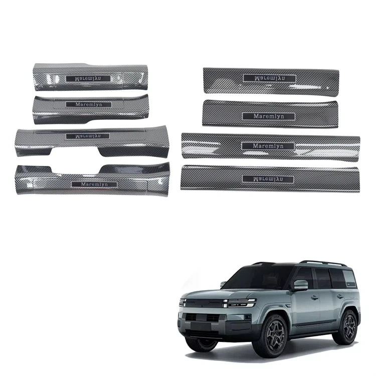 Aksesori Kereta EV Maremlyn untuk BYD Leopard 7 Ti 7 Titanium 7, Pelindung Ambang Pintu, Plat Ambang Langkah, Perlindungan Ambang Pintu