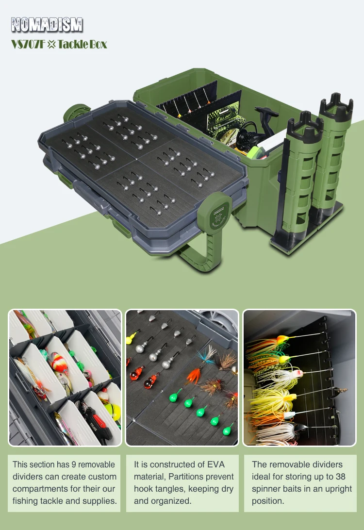 Wholesale Multifunctional With Eva Plastic Lure Box Tool Fishing Tackle