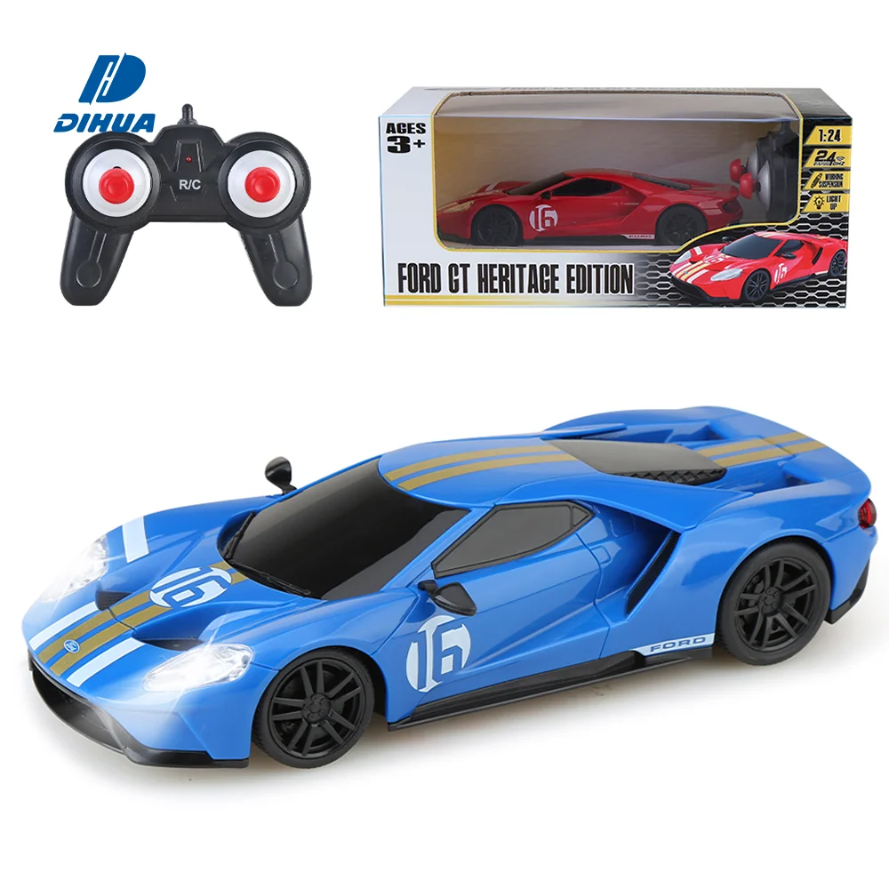 公式ライセンス取得 1/24スケール フォードGTヘリテージエディション 2.4GHzリモコンカー（ヘッドライト付き）フルファンクション・スーパースポーツモデル