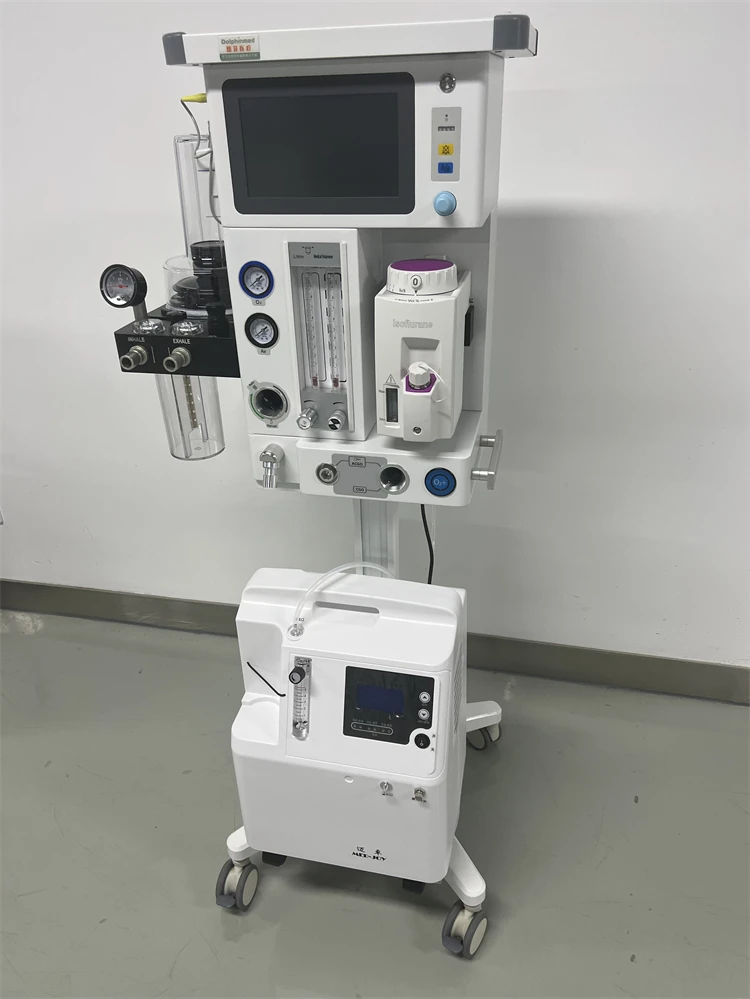 O2 Valve Anesthesia Machine Veterinary Anesthesia Machine with Ventilator & O2 Concentrator